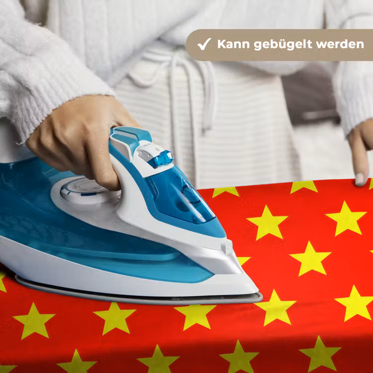 Ster - Patroon - Geel Wandkleed katoen klein 269 -tsfeer9_DE