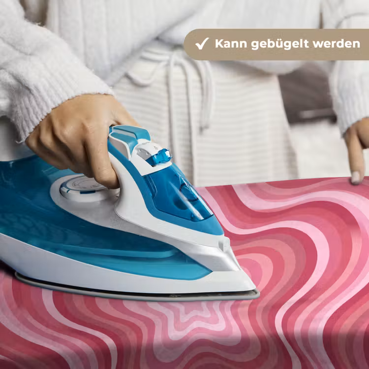 Ster - Golvend - Abstract - Roze Wandkleed katoen klein -tsfeer9_DE