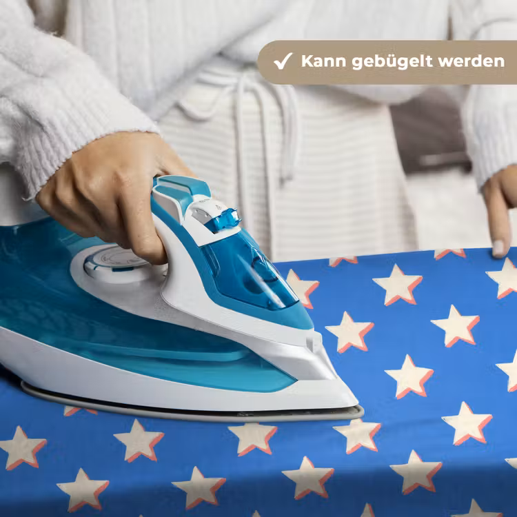 Sterren - Patroon - Blauw Wandkleed katoen klein 269 -tsfeer9_DE