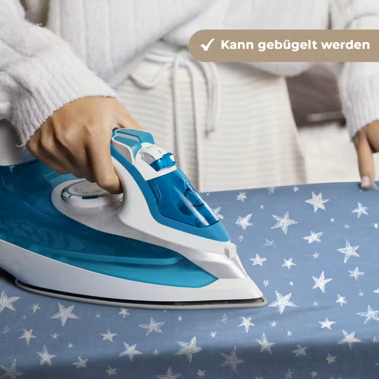 Sterretjes - Patroon - Blauw Wandkleed katoen klein 269 -tsfeer9_DE