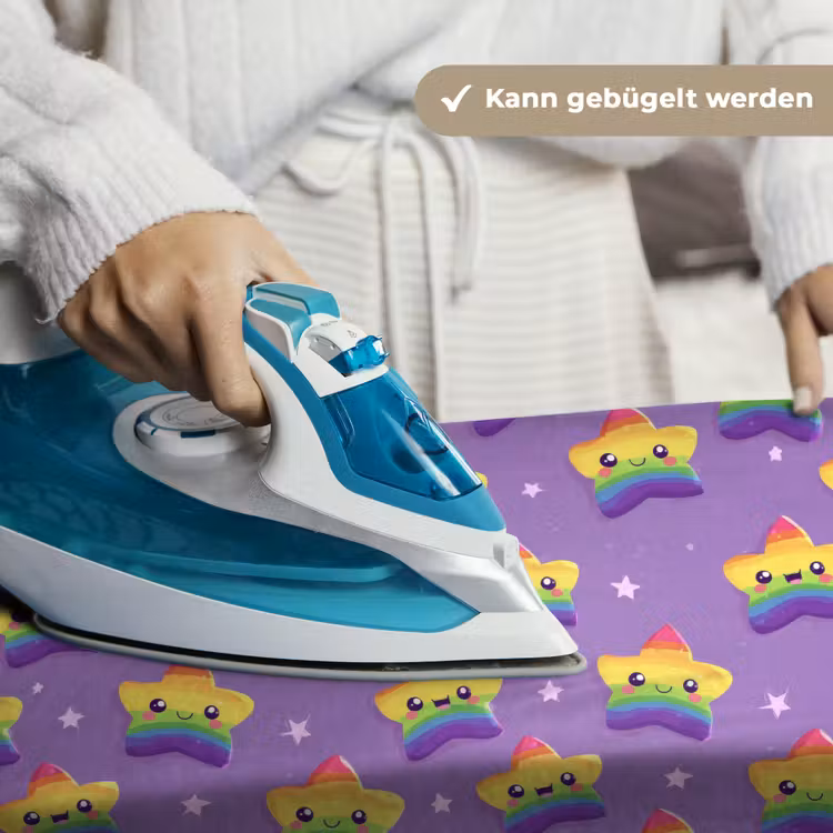 Sterren - Regenboog - Paars Wandkleed katoen klein 269 -tsfeer9_DE