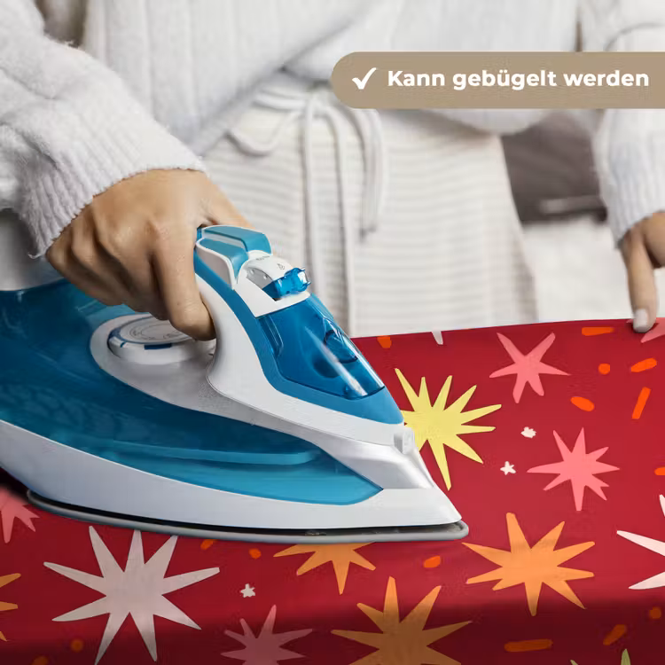Sterren - Speels - Rood Wandkleed katoen klein 269 -tsfeer9_DE