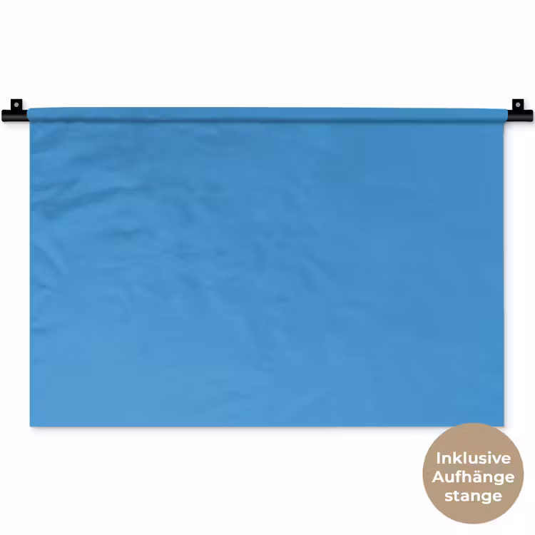 Steel - Blue - Blauw Wandkleed katoen klein 269 -t3d_DE