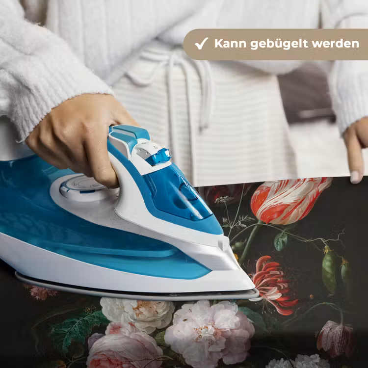 Stilleven met bloemen in een glazen vaas - Schilderij van Jan Davidsz. de Heem Wandkleed katoen klein -tsfeer9_DE