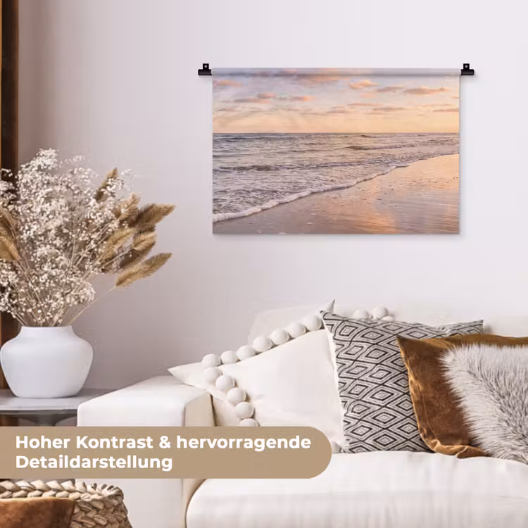 Strand - Branding - Wolken Wandkleed katoen klein -tsfeer1_DE