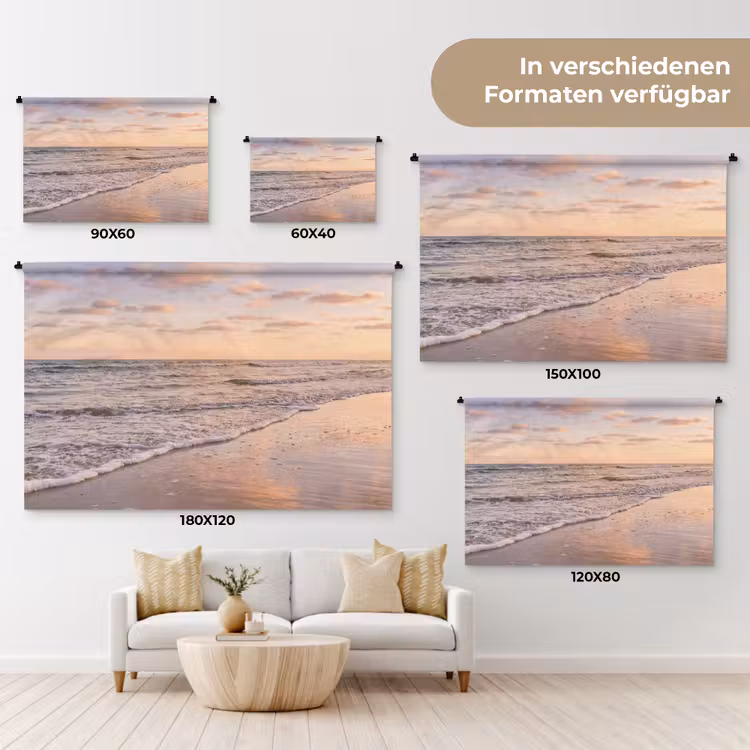 Strand - Branding - Wolken Wandkleed katoen klein -tsfeer8_DE