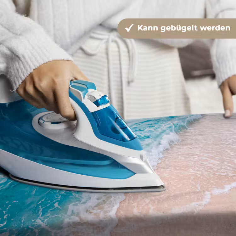Strand - Zee - Golf - Natuur - Blauw Wandkleed katoen klein -tsfeer9_DE