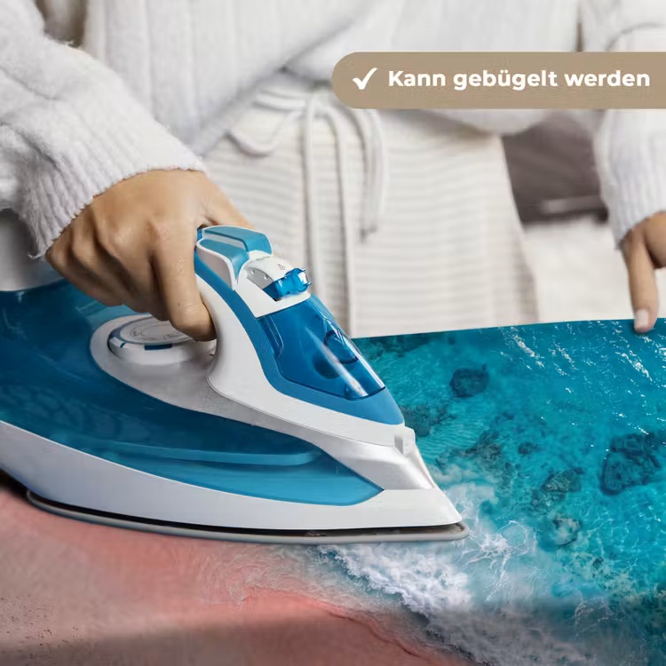 Strand - Oceaan - Golven - Roze Zand - Natuur Wandkleed katoen klein -tsfeer9_DE