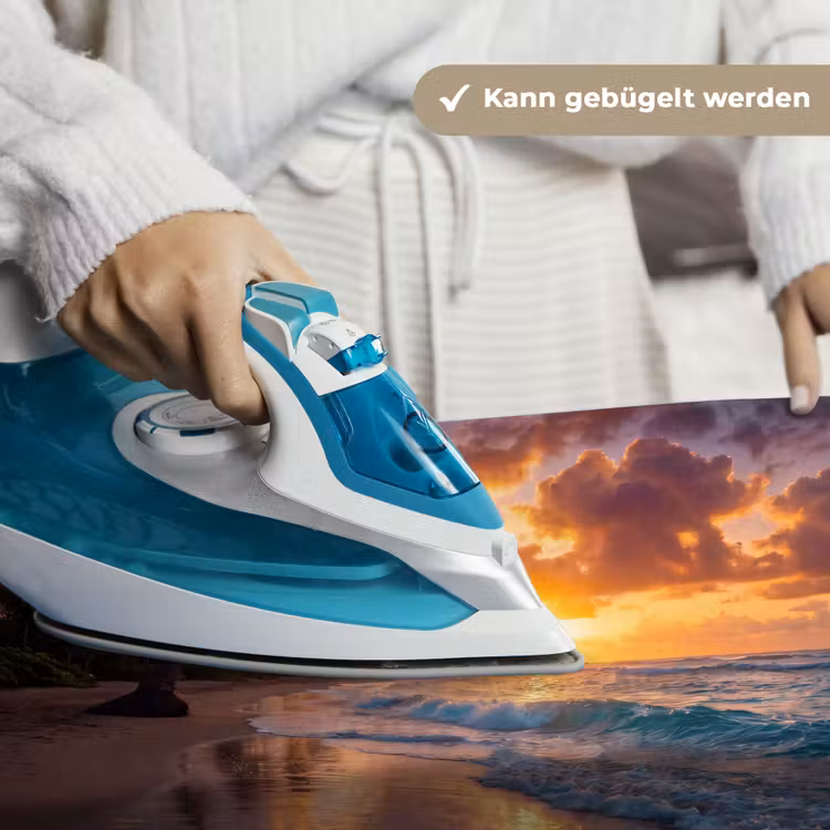 Strand - Zonsopgang - Tropisch - Natuur - Oranje Wandkleed katoen klein -tsfeer9_DE