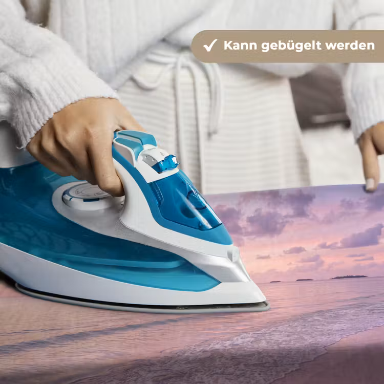 Strand - Zonsondergang - Natuur - Minimalistisch - Roze Wandkleed katoen klein -tsfeer9_DE