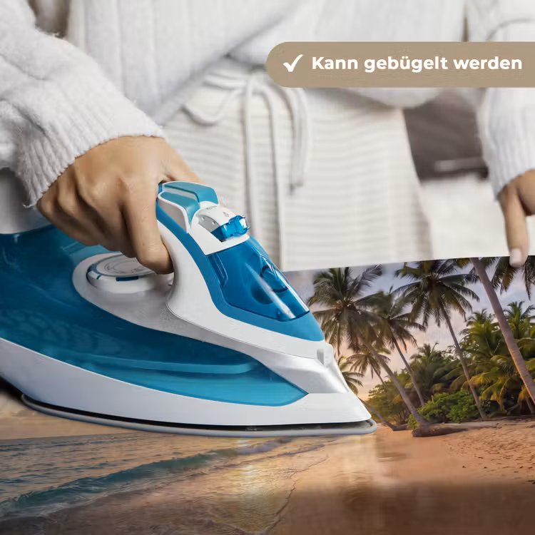 Strand - Zonsondergang - Tropisch - Natuur - Goud Wandkleed katoen klein -tsfeer9_DE