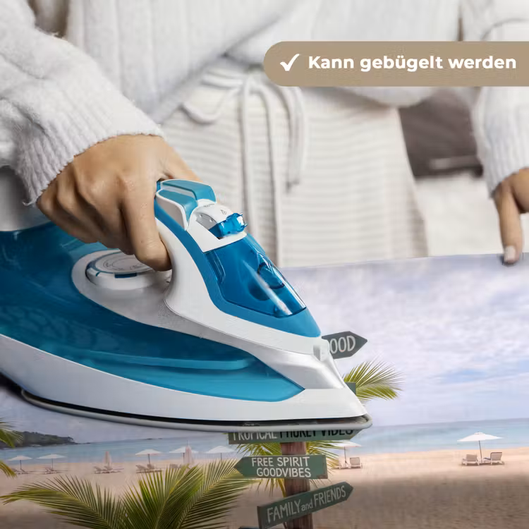 Strand - Wegwijzer - Palmen - Tropisch - Groen Wandkleed katoen klein -tsfeer9_DE