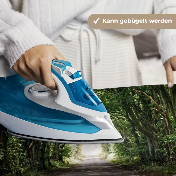 Weg - Bomen - Natuur - Groen Wandkleed katoen klein -tsfeer9_DE
