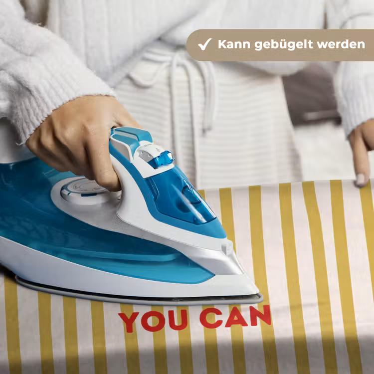 Strepen - Abstract - Yes you can - Rood Wandkleed katoen klein -tsfeer9_DE