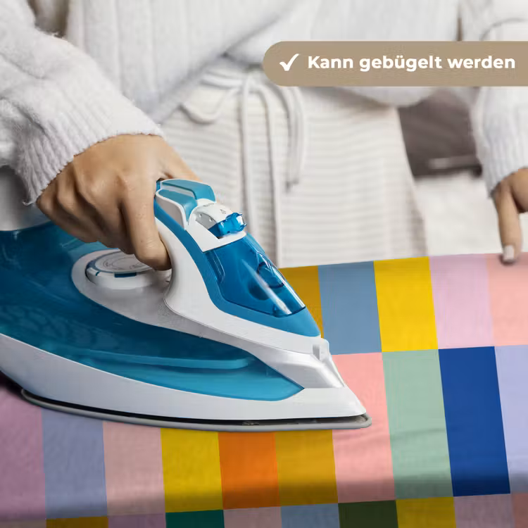 Stroken - Blauw - Patroon - Abstract Wandkleed katoen klein -tsfeer9_DE