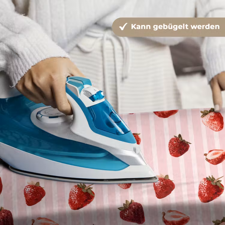 Strepen - Aardbei - Roze Wandkleed katoen klein 269 -tsfeer9_DE