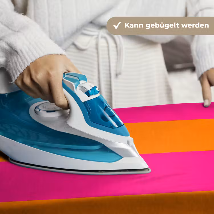 Strepen - Horizontaal - Roze Wandkleed katoen klein 269 -tsfeer9_DE