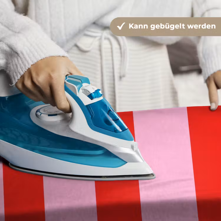 Strepen - Klassiek - Roze Wandkleed katoen klein 269 -tsfeer9_DE