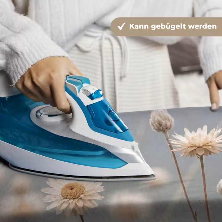 Strobloemen - Wit - Daglicht Wandkleed katoen klein -tsfeer9_DE