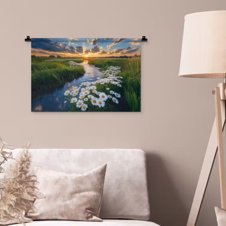 Beekje - Landschap - Margriet Wandkleed katoen klein -sfeer4