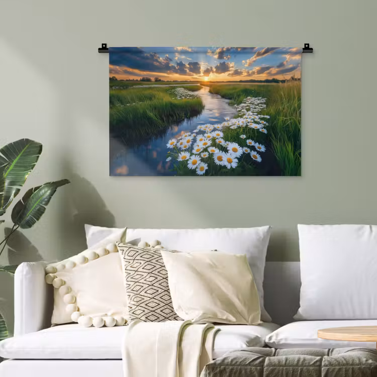 Beekje - Landschap - Margriet Wandkleed katoen klein -sfeer7