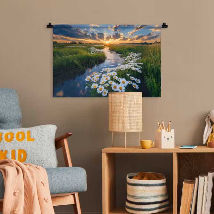 Beekje - Landschap - Margriet Wandkleed katoen klein -wsfeer4_kind
