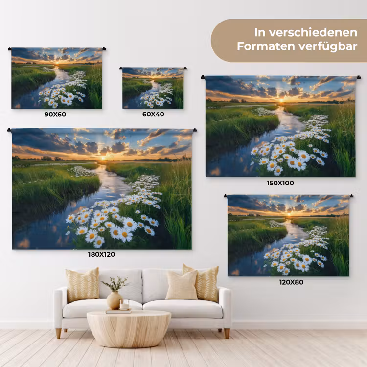 Beekje - Landschap - Margriet Wandkleed katoen klein -tsfeer8_DE