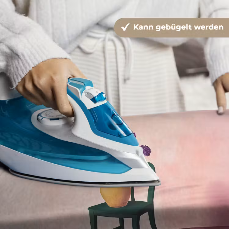 Stoel - Vaas - Bloemen - Geblokt Wandkleed katoen klein -tsfeer9_DE
