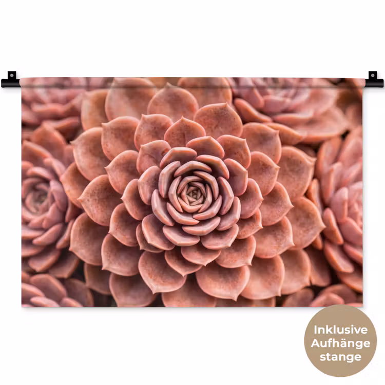 Vetplant - Organisch - Roze Wandkleed katoen klein -t3d_DE
