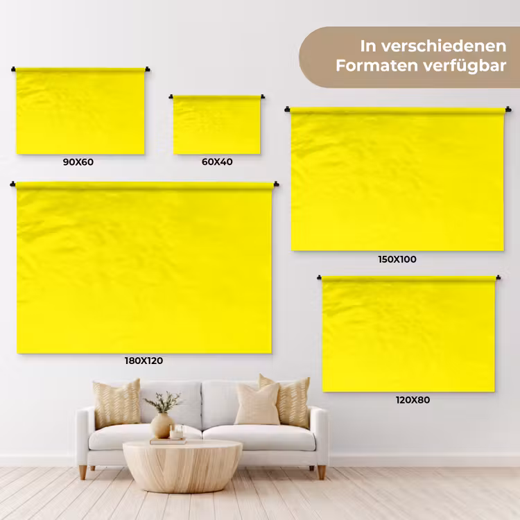 Sunshine - Glow - Geel Wandkleed katoen klein 269 -tsfeer8_DE