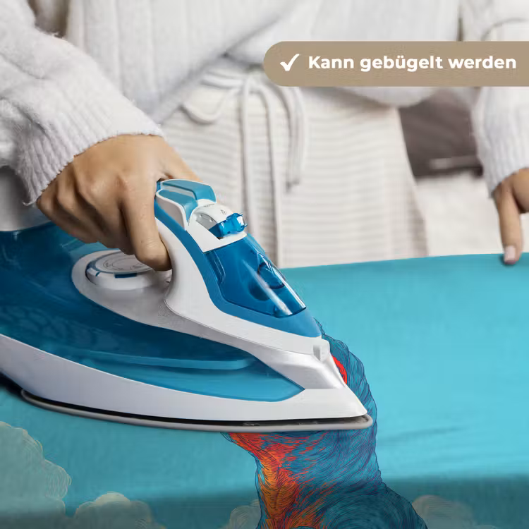 T-Rex - Blauw - Wolken - Zonnebril Wandkleed katoen klein -tsfeer9_DE