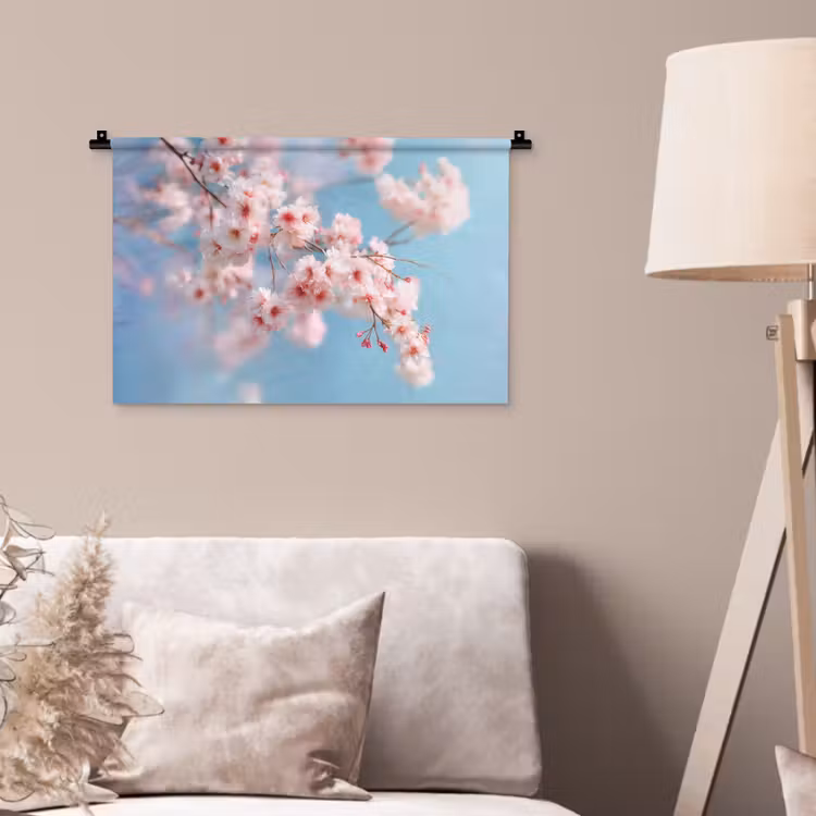 Takken - Bloesems - Roze Wandkleed katoen klein -sfeer4