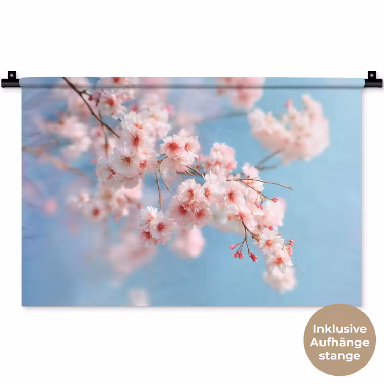 Takken - Bloesems - Roze Wandkleed katoen klein -t3d_DE