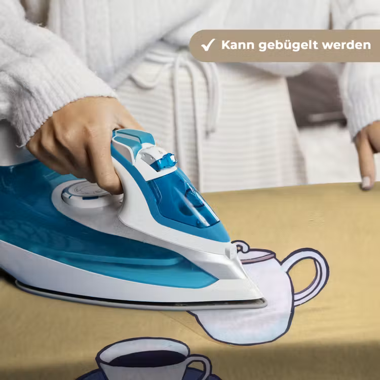 Theepot - Kopje - Beige - Illustratie Wandkleed katoen klein -tsfeer9_DE