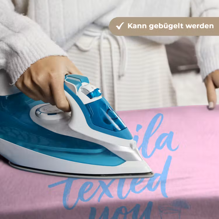 Tequila texted you - Roze - Blauw Wandkleed katoen klein -tsfeer9_DE
