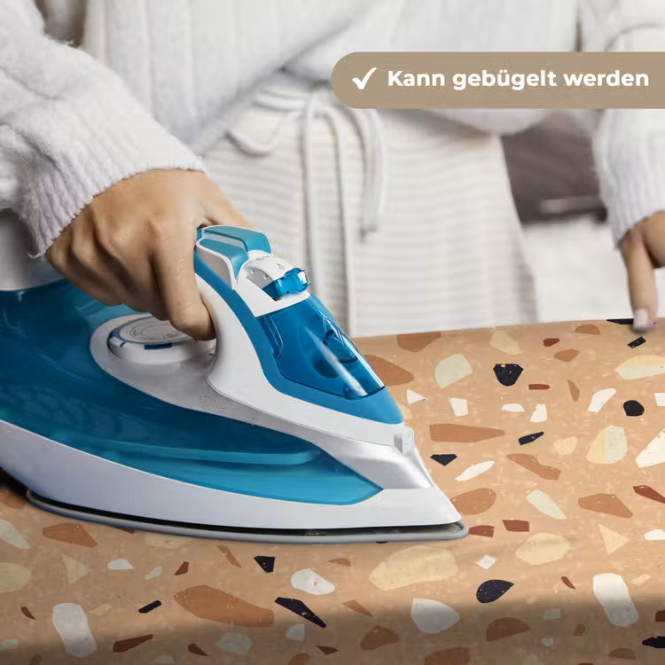 Terrazzo - Patroon - Kleurrijk - Oranje Wandkleed katoen klein 269 -tsfeer9_DE