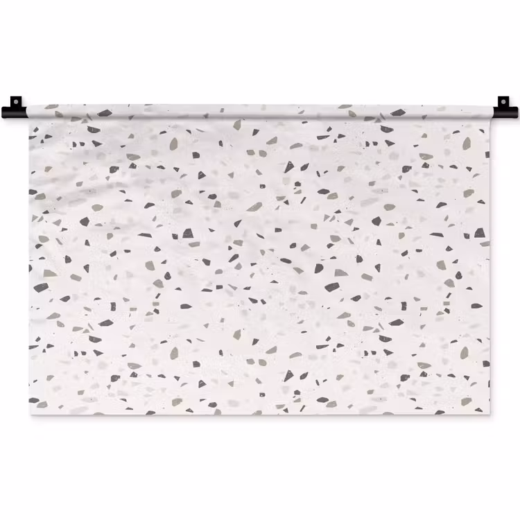 Terrazzo - Patroon - Créme Wandkleed katoen klein 269 -zz3d