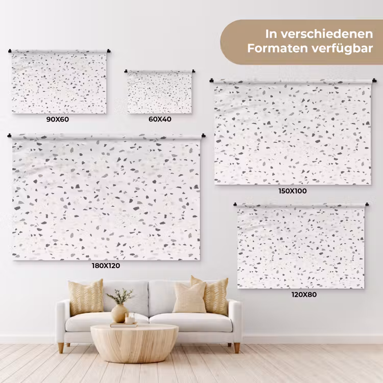 Terrazzo - Patroon - Créme Wandkleed katoen klein 269 -tsfeer8_DE