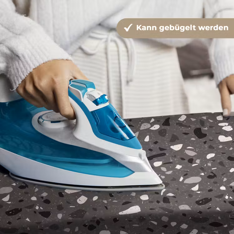 Terrazzo - Patroon - Grijs Wandkleed katoen klein 269 -tsfeer9_DE
