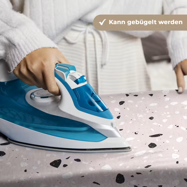 Terrazzo - Patroon - Zacht - Zwart - Wit Wandkleed katoen klein 269 -tsfeer9_DE