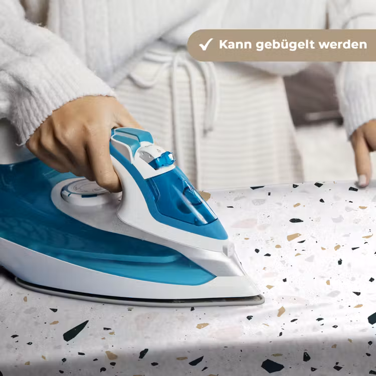 Terrazzo - Patroon - Wit - Neutraal Wandkleed katoen klein 269 -tsfeer9_DE