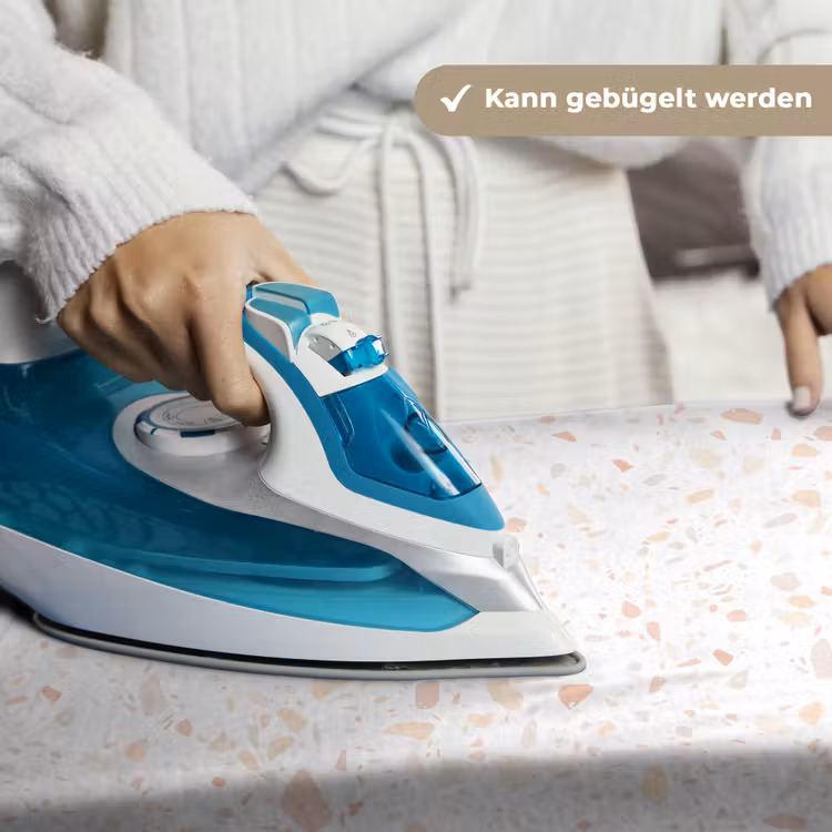 Terrazzo - Patroon - Wit - Perzik Wandkleed katoen klein 269 -tsfeer9_DE