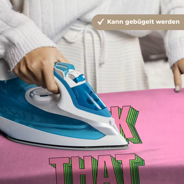 Tekst - Bold - Roze Wandkleed katoen klein -tsfeer9_DE