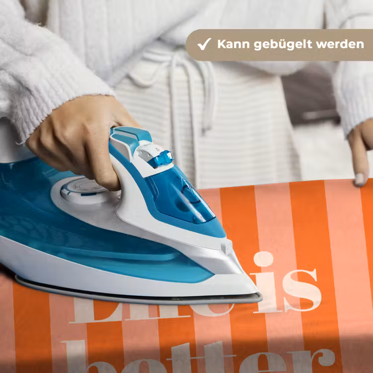 Tekst - Gestreept - Oranje - Zomer Wandkleed katoen klein -tsfeer9_DE