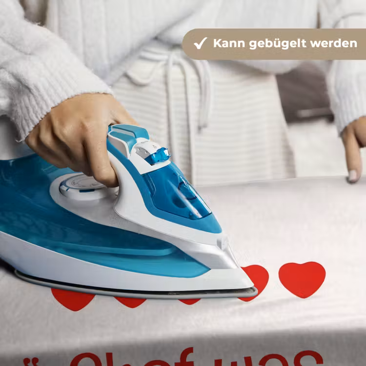 Tekst - Rood - Hartjes Wandkleed katoen klein -tsfeer9_DE