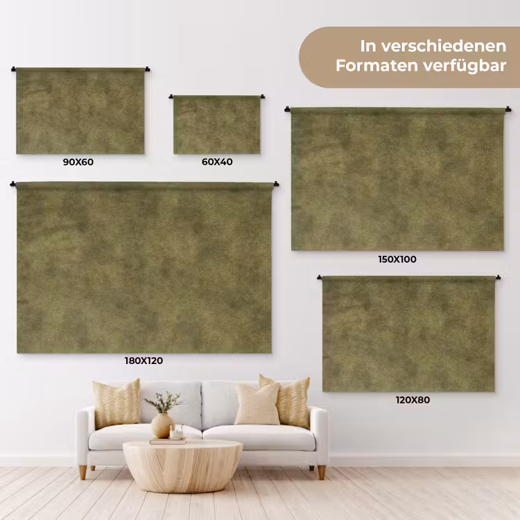Textuur - Abstract - Groen Wandkleed katoen klein 269 -tsfeer8_DE