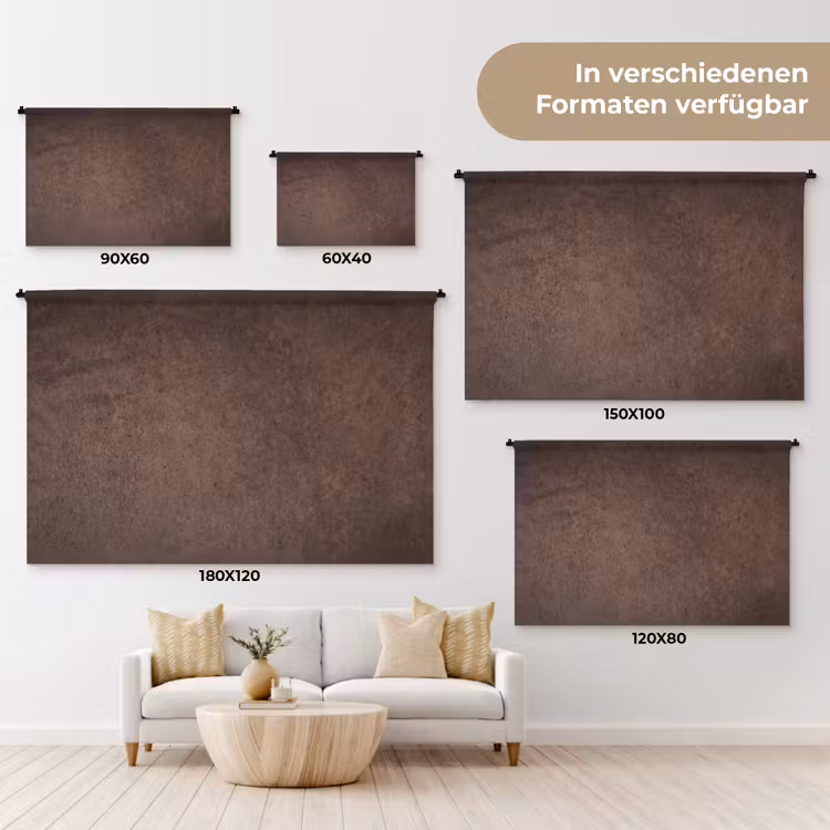 Textuur - Beton - Abstract - Donker - Bruin Wandkleed katoen klein -tsfeer8_DE