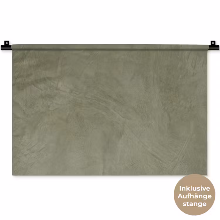 Textuur - Betonlook - Achtergrond - Modern - Groen Wandkleed katoen klein -t3d_DE