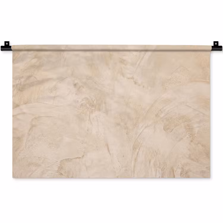Textuur - Patroon - Abstract - Modern - Beige Wandkleed katoen klein -zz3d