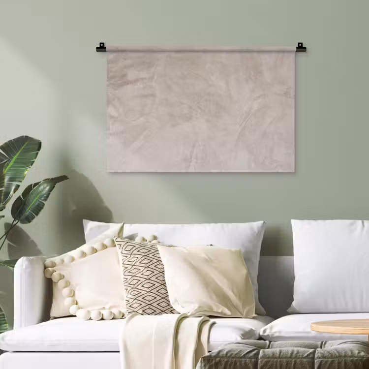 Textuur - Wand - Modern - Beige - Abstract Wandkleed katoen klein -sfeer7